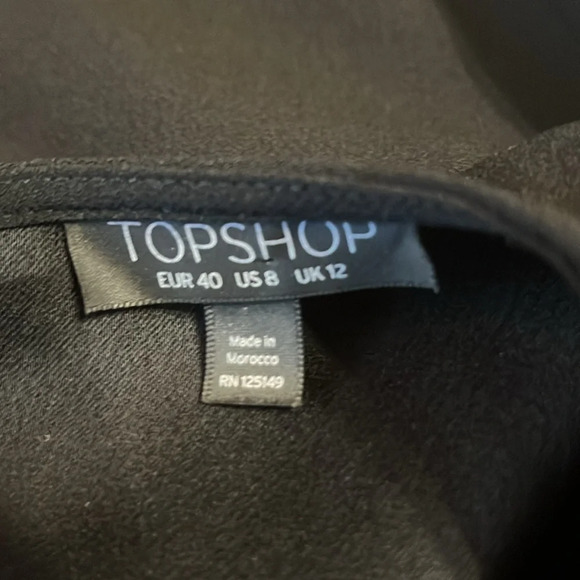 Topshop Asymmetrical Hem with Side Slit Sleeveless Tunic Dress; Size 8 - Picture 7 of 8